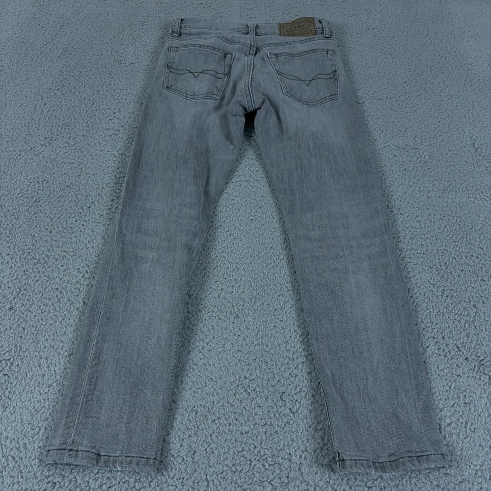 Polo Ralph Lauren Jeans Boys 10 Gray The Sullivan Slim Denim Light Wash Preppy